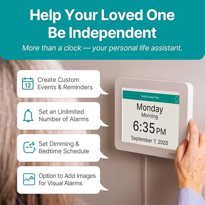 American Lifetime New 2026 Dementia Clock Large Digital Clock
