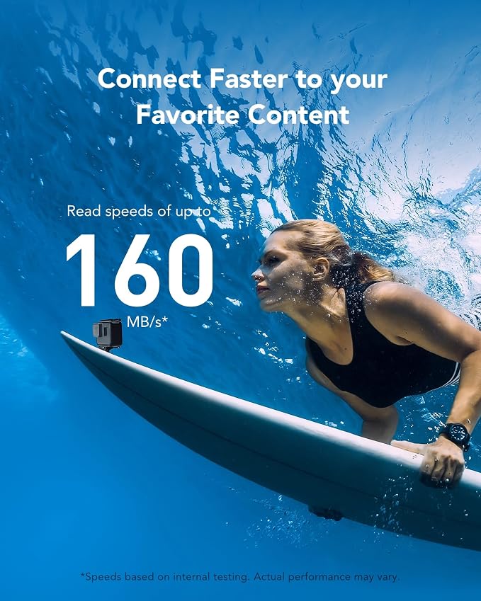 Lexar 1TB Blue Micro SD Card Up to 160MB/s, microSDXC UHS-I Memory Card