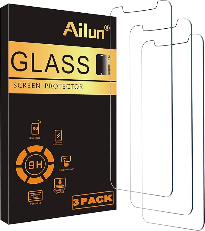 Ailun Screen Protector for iPhone 12 pro Max 2020 6.7 Inch 3 Pack Case Friendly
