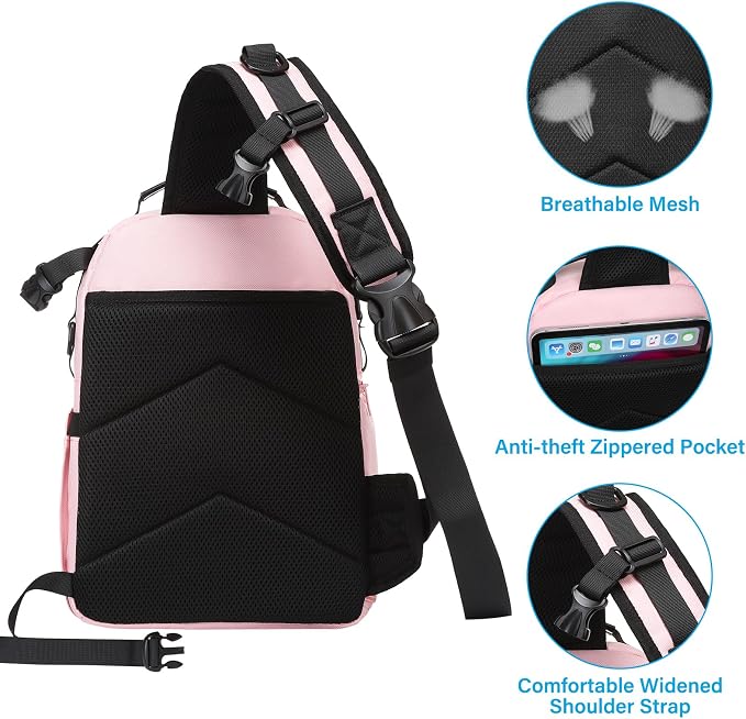 MOSISO Camera Sling Bag, DSLR/SLR/Mirrorless Camera Case Crossbody Photography