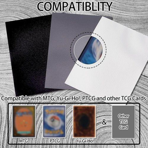 **SANZIE Matte Card Sleeves - Premium Deck Protectors for MTG, TCG & PTCG | 68 Count Light Grey**