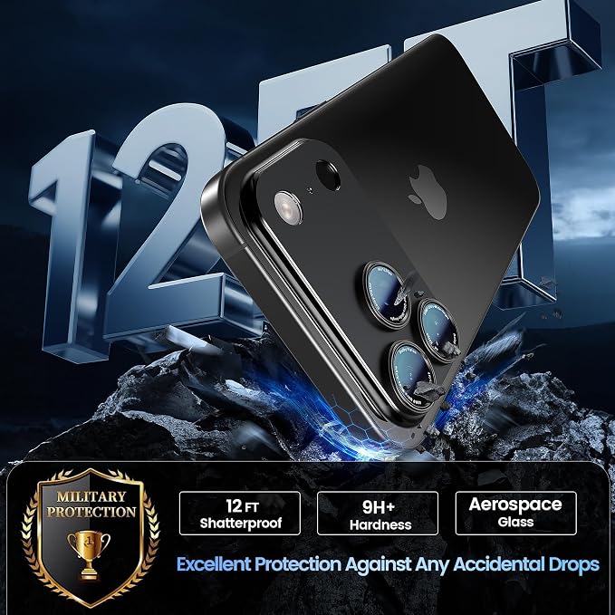 CACOE Camera Lens Protector for iPhone 17 Pro