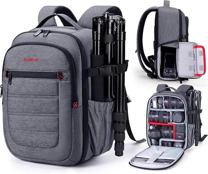 BAGSMART Camera Bag for DSLR, Waterproof Camera Backpacks for Photographers