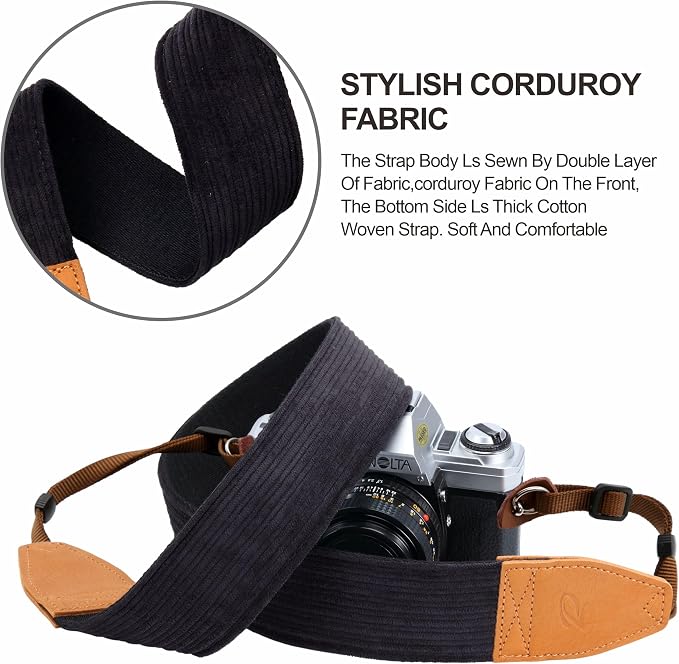 Padwa Lifestyle Corduroy Camera Strap