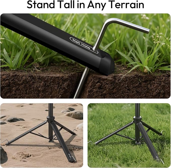 ULANZI MT-80 Aluminum Tripod Stand, 7FT Extendable Camera Phone Tripod