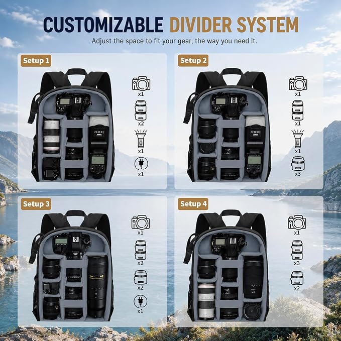Camera Backpack for Photographers, DSLR Camera Bag