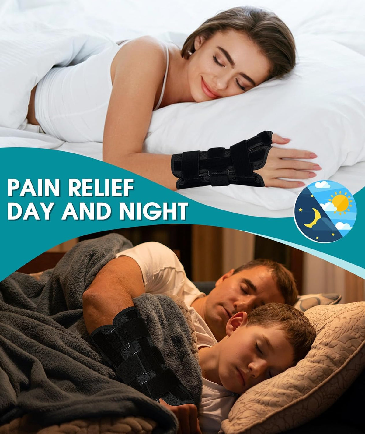 Oyakin Wrist Brace - Thumb Support for Carpal Tunnel & De Quervain's | Left Hand Splint for Men & Women