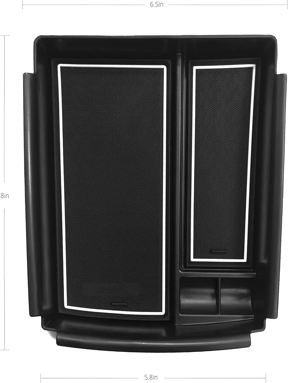 OzniumX Center Console Organizer Storage Box for Tesla Model S/X, White, Custom Upgrade Interior Accessory with Coin and Sunglass Holder, Armrest Box Secondary Storage