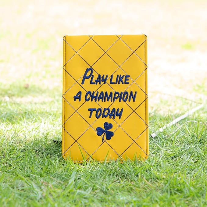 Golf Scorecard & Yardage Book Holder Cover Quality Leather Golf Scorecard Holder 4.5 × 7 inches Golf Accessories