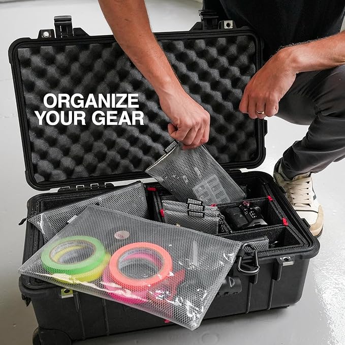 GOBAGS Air Production Extra-Small Clear Zipper Pouch – Cable Organizer & Travel