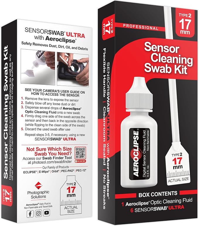 Sensor Cleaning Swab Kit