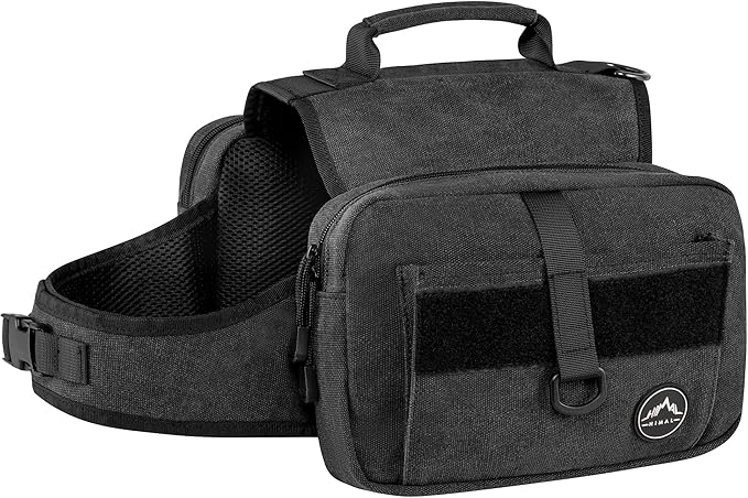 Himal Outdoors Dog Backpack & Saddle Bag, Tactical Hiking Backpack for Large Dogs with Side Pockets & Adjustable Strap