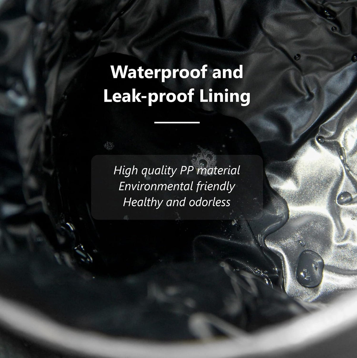Car Trash Can, Portable Garbage Bin, PU Leather Waterproof Pop Up Trash Can, Collapsible Hanging Car Trash Bag, 1 Pack, Grey
