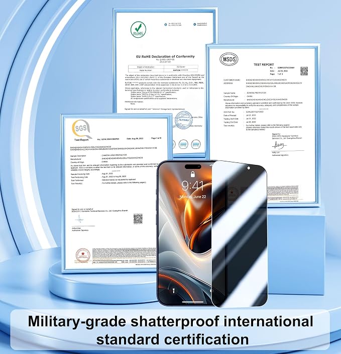 QHOHQ 3 Pack Privacy Screen Protector