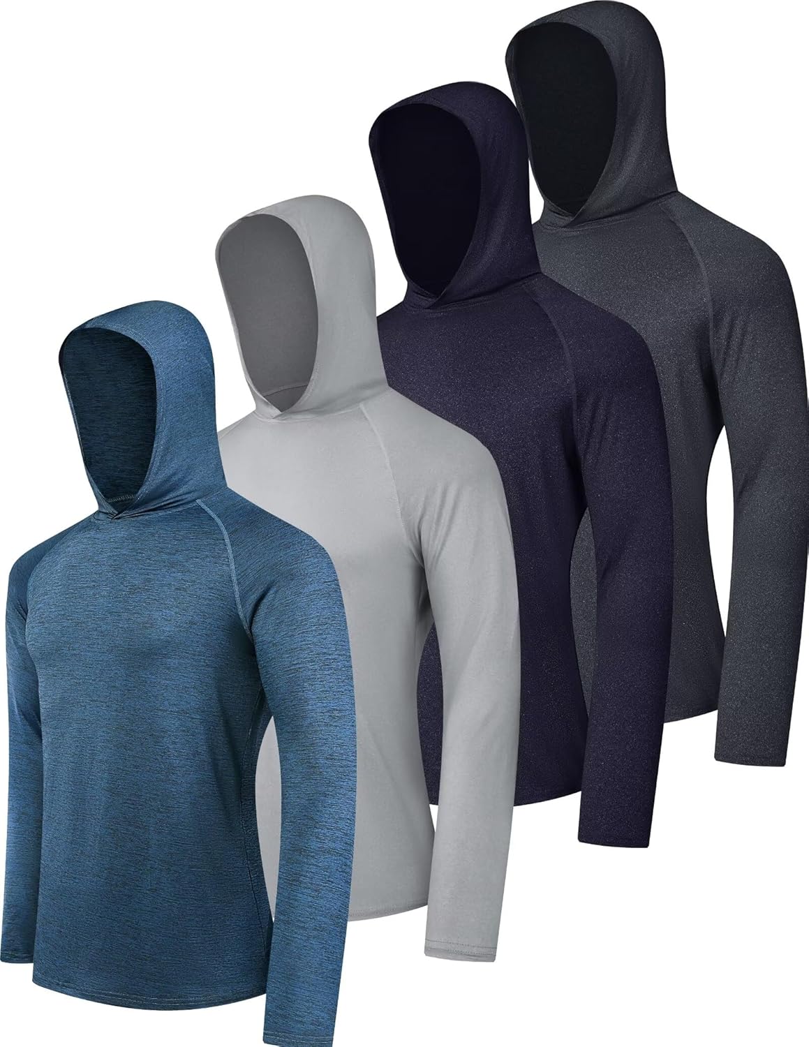 OYGSieg Men's Athletic Hoodies - Long Sleeve Fishing Shirt with UPF 50+ UV Sun Protection | Stylish & Functional