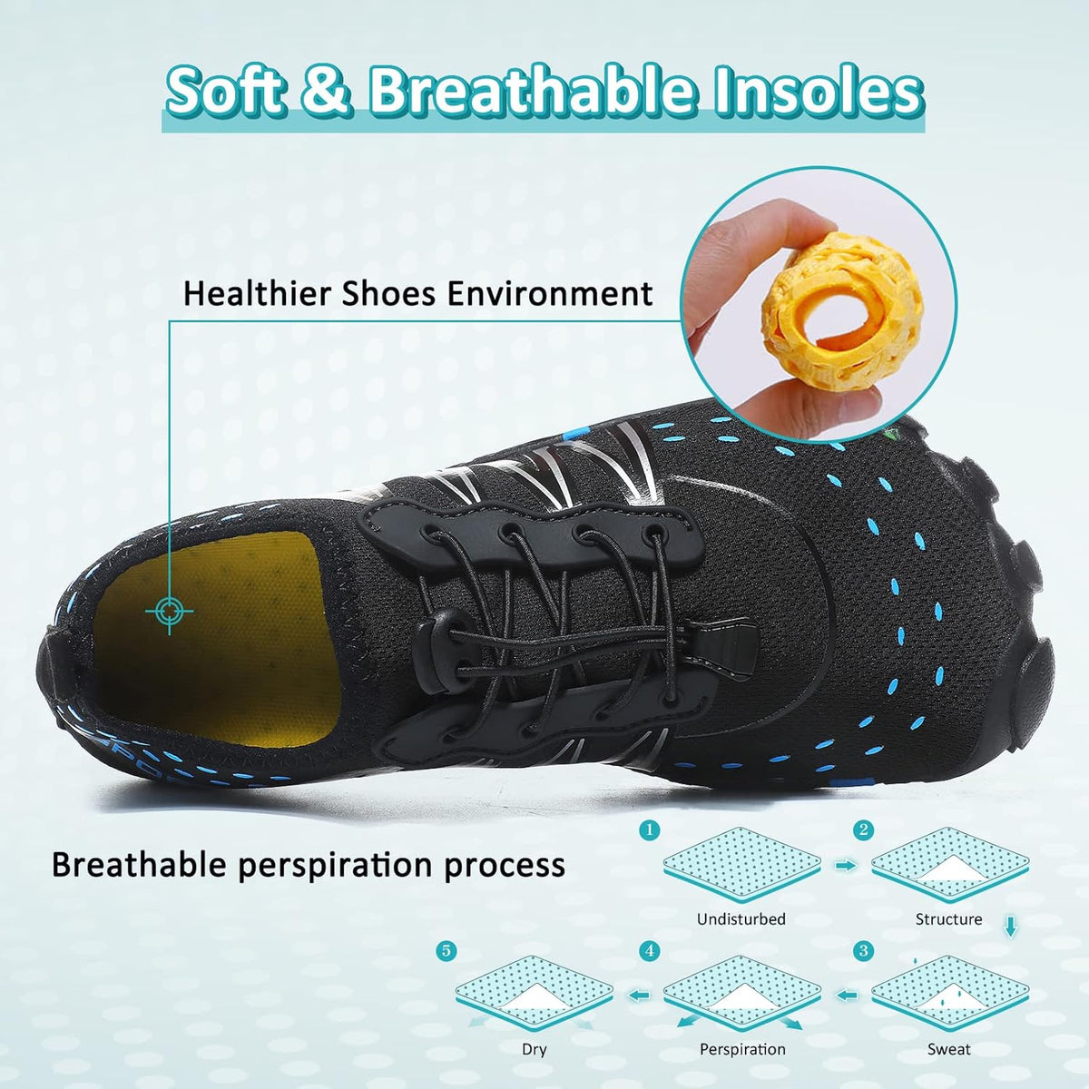 Ziitop Water Shoes - Anti-Slip, Breathable Quick Dry Design for Men & Women | Lightweight Slip-On for Beach, Hiking, and Water Sports
