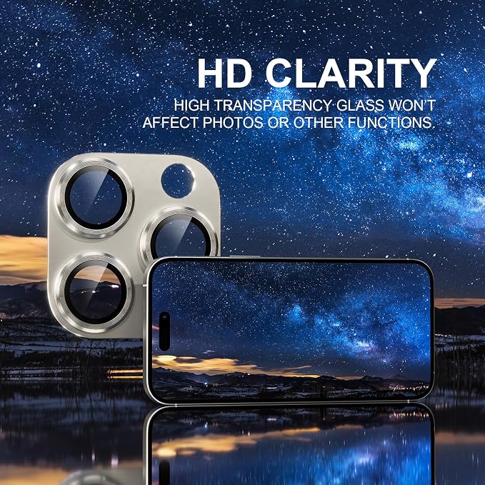 Choiche Compatible for iPhone 16 Pro/iPhone 16 Pro Max Camera Lens Protector