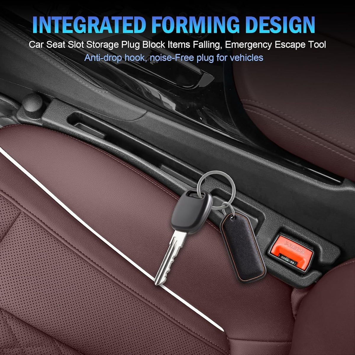Car Seat Gap Filler Set of 2, Universal Car Seats Console Filler Organizer