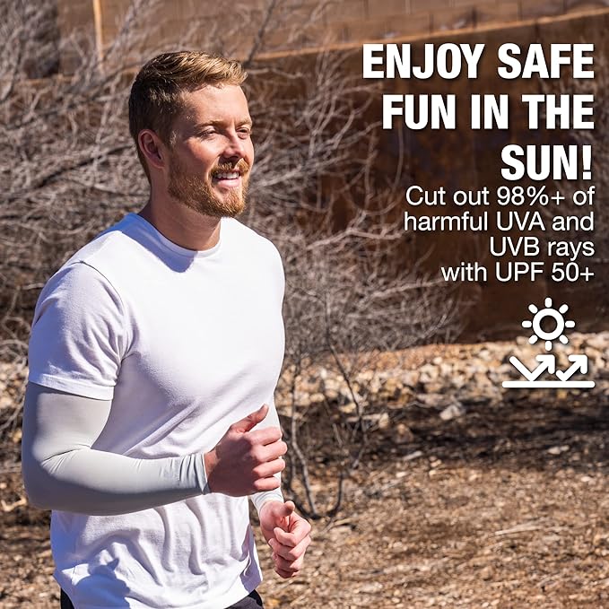 SportsTrail Cooling Arm Sleeves for Men & Women – Breathable, UV Sun Protection, Sports Arm Sleeves for Women, Men & Youth