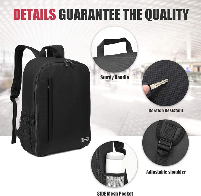 Cwatcun Camera Backpack with USB, Rain Cover, fit 15.6" Laptop, Anti-Theft Rear