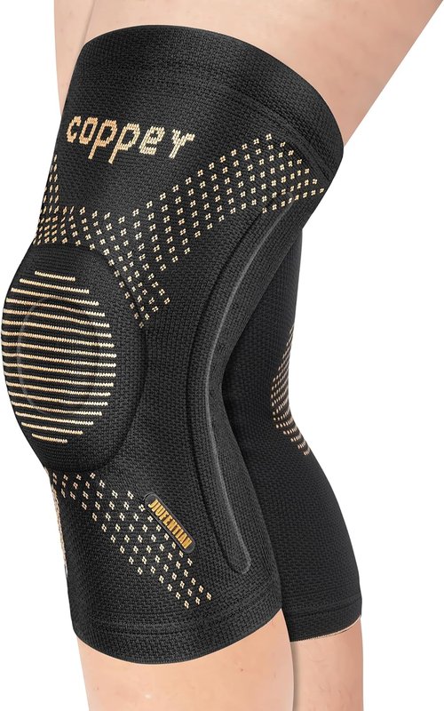 JIUFENTIAN Copper Knee Brace - Maximum Support & Enhanced Flexibility | Compression Sleeve for Pain Relief (Medium)