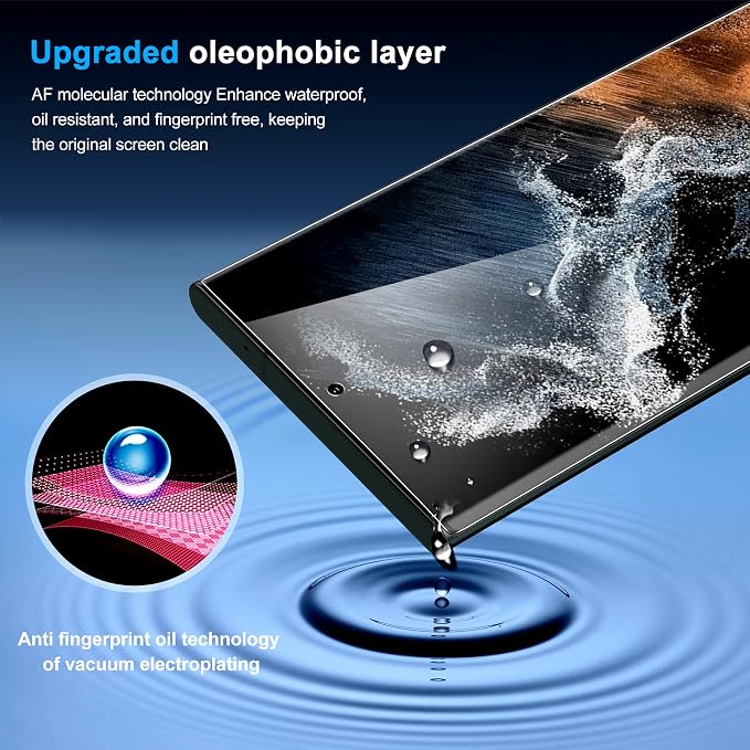Galaxy S22 Ultra Privacy Screen Protector, 9H Tempered Glass, Ultrasonic