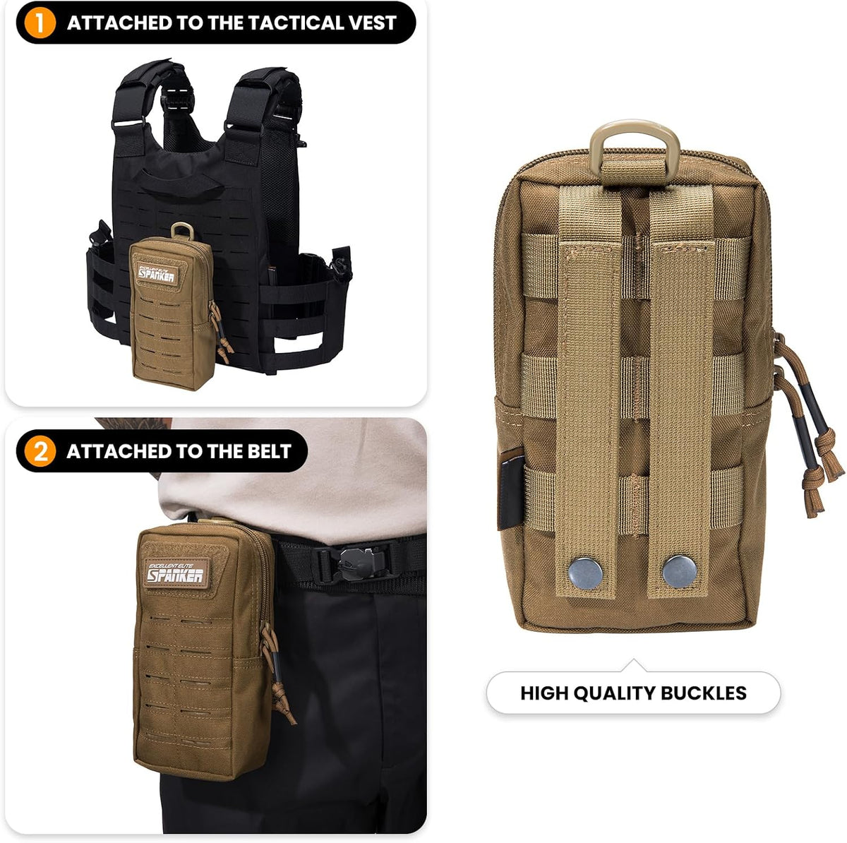 EXCELLENT ELITE SPANKER Tactical MOLLE Pouch EDC Utility Pouches