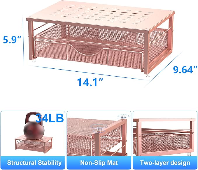 gianotter Computer Monitor Stand Riser, office organizer