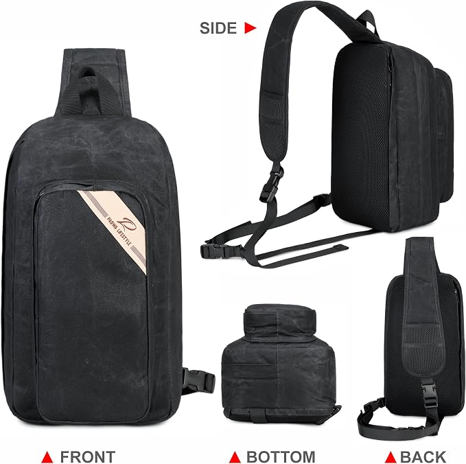 Padwa Lifestyle Black Crossbody Camera Bag