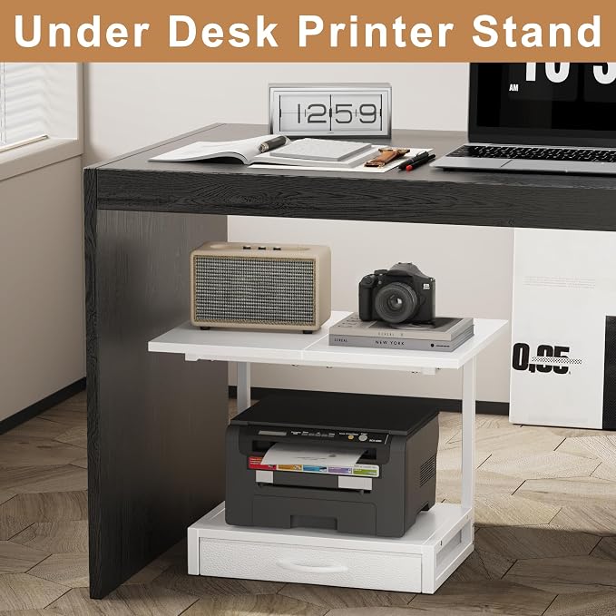 YAOHUOO 2-Tier Desktop Printer Stand
