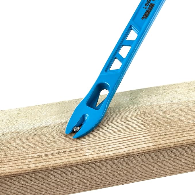 Real Steel 10" Double Ended Nail Puller Cats Paw Pry Bar Construction (0691)