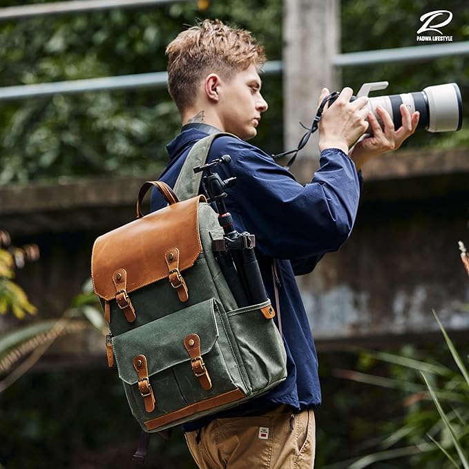 Padwa Lifestyle Green Camera Backpack