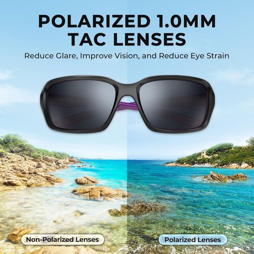 KastKing Alanta Polarized Sunglasses - UV400 Protection with PuriVex Lens Coating | Ideal for Cycling, Driving, Fishing