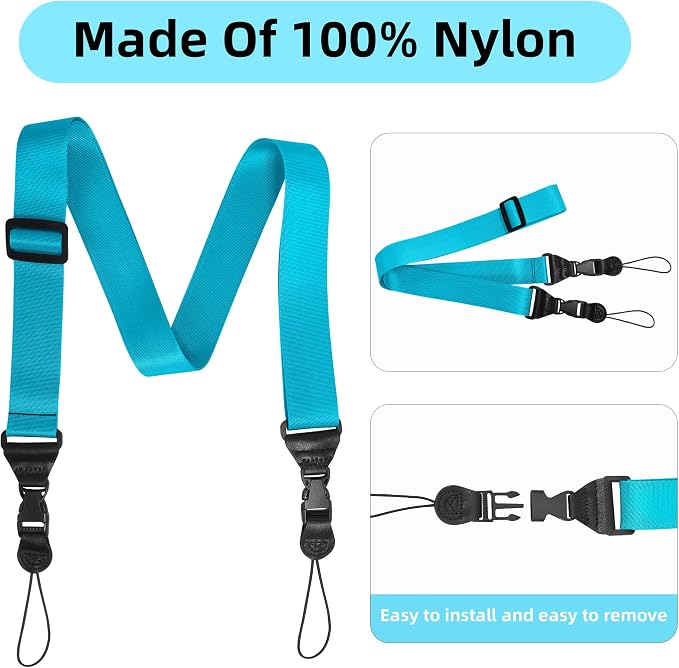 Adjustable Shoulder Strap:Comfortable iPad Strap Nylon Neck Lanyard