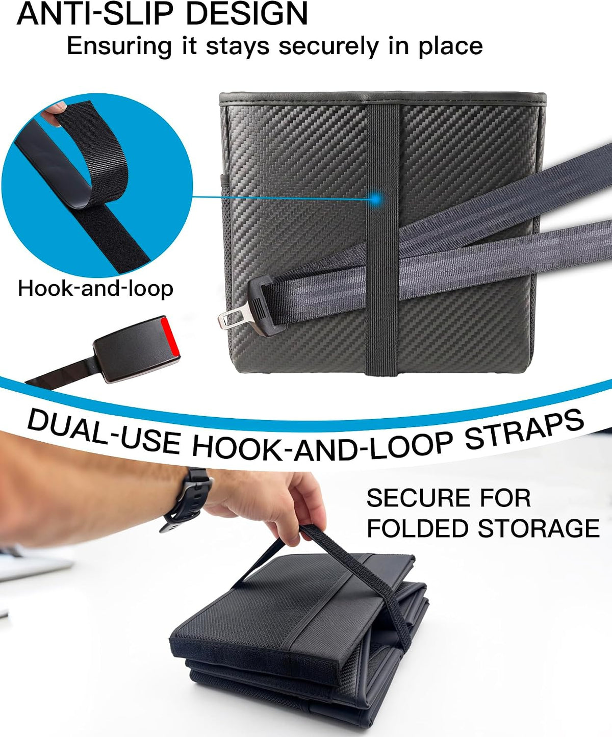 Car Storage Organizer, Reinforced Dividable Car Backseat Organizers