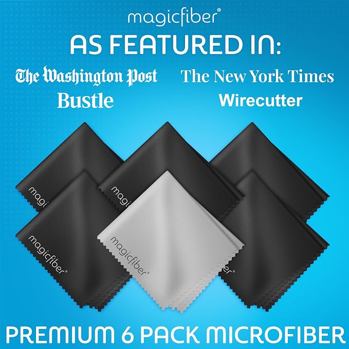 MagicFiber Microfiber Cleaning Cloth, 6 Pack