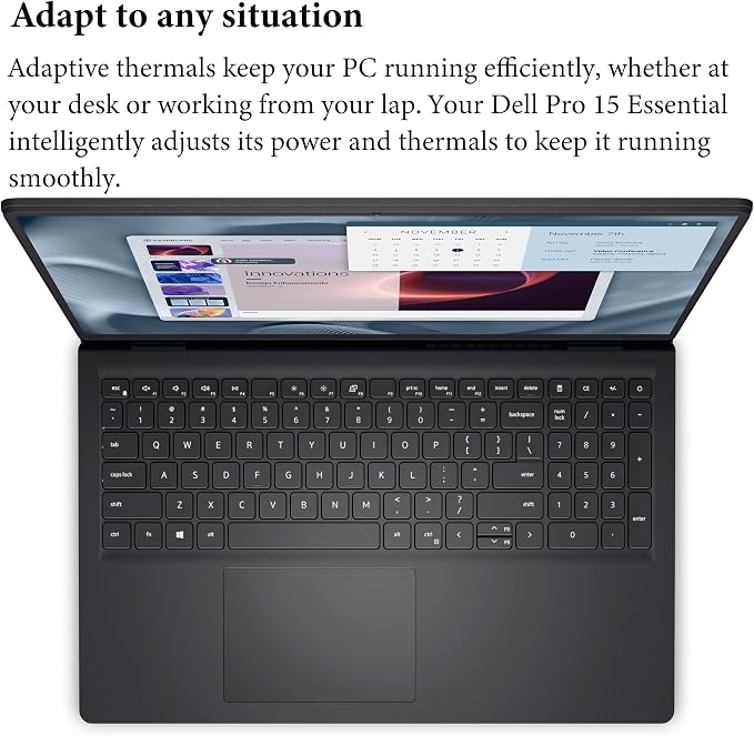 Dell Pro 15 Business Laptop, Intel Core i7-1355U, 16GB DDR5 1TB SSD | High Efficiency Office Notebook, Multi-Tasking, All-Day Battery Power, WiFi 6, Portable, FHD 120Hz Display