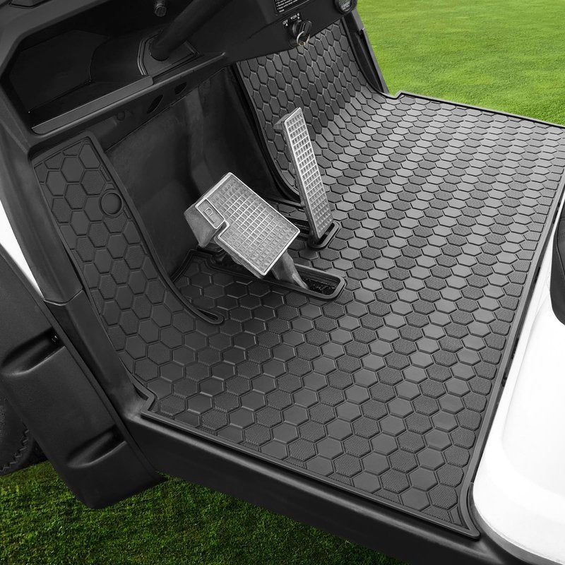 Yamaha Drive2 Golf Cart Floor Mat, Full Coverage Golf Cart Floor Mat Replacement for Yamaha Drive2 Models Only (2017-2023) and UMAX Rally 4x4-Black Trim