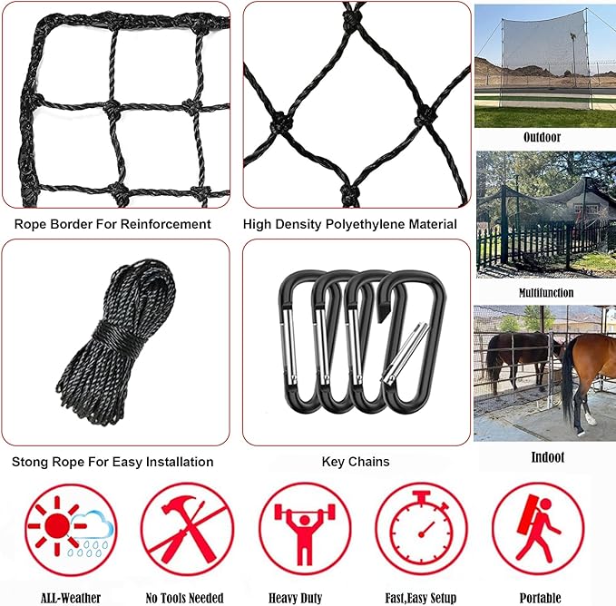 Golf Net,Golf Practice Net,Sports Netting,Sports Practice Barrier Net,Heavy Duty Ball Netting