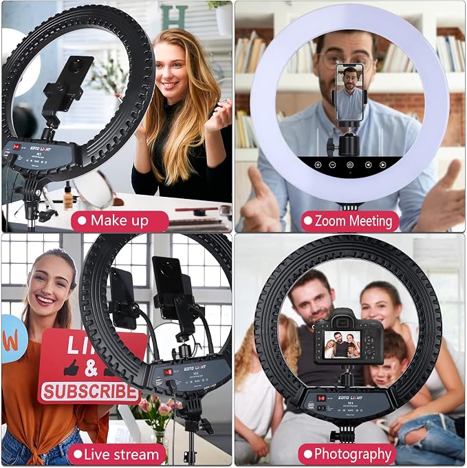 Upgraded 18 inch LED Ring Light