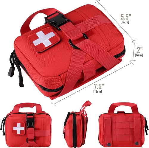 LIVANS Tactical IFAK Pouch - Tear-Away Molle First Aid Bag for Outdoor Travel & Hiking