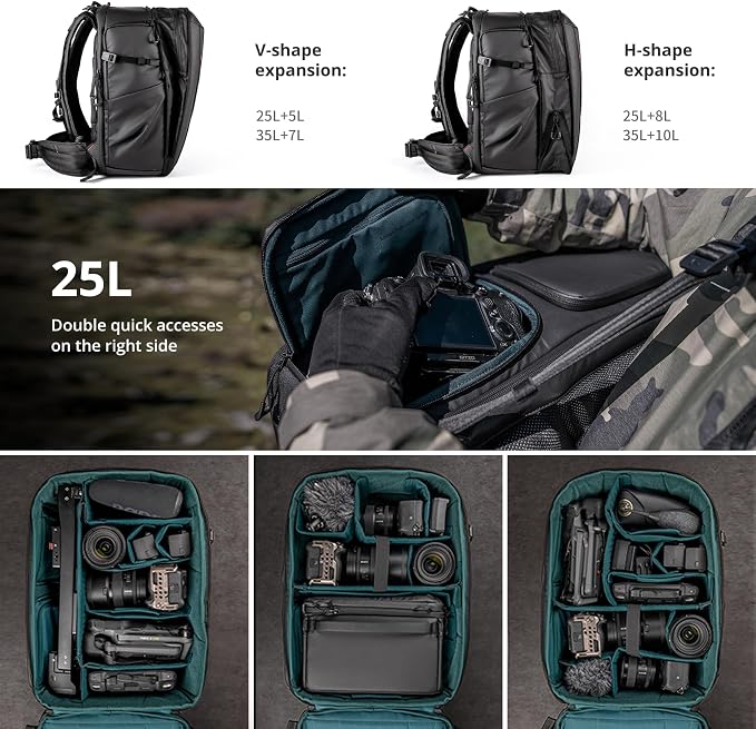 PGYTECH OneMo 2 25L-33L Camera Backpack