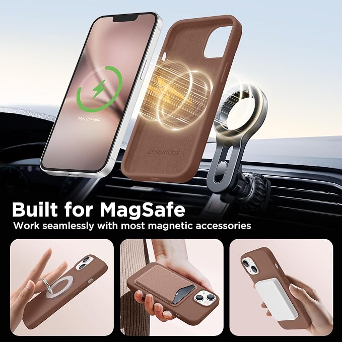 GolbinBox Magnetic for iPhone 13 Case & iPhone 14 Case, Compatible