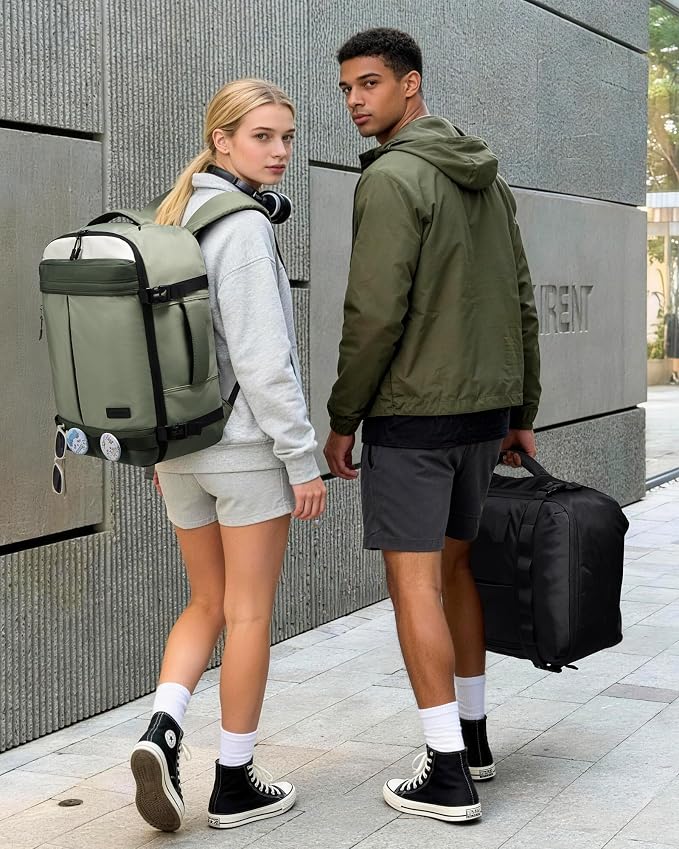 LOVEVOOK 40L Travel Backpack for Women Men, Airline Approved Carry On Luggage