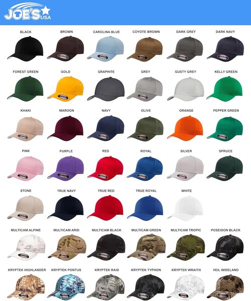 Joe's USA Men's Baseball Cap - Adjustable Fit | Classic Style in Black