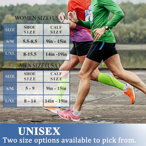 CHARMKING Compression Socks - 15-20 mmHg Circulation Support for Men & Women | 8 Pairs for Athletic Running & Cycling