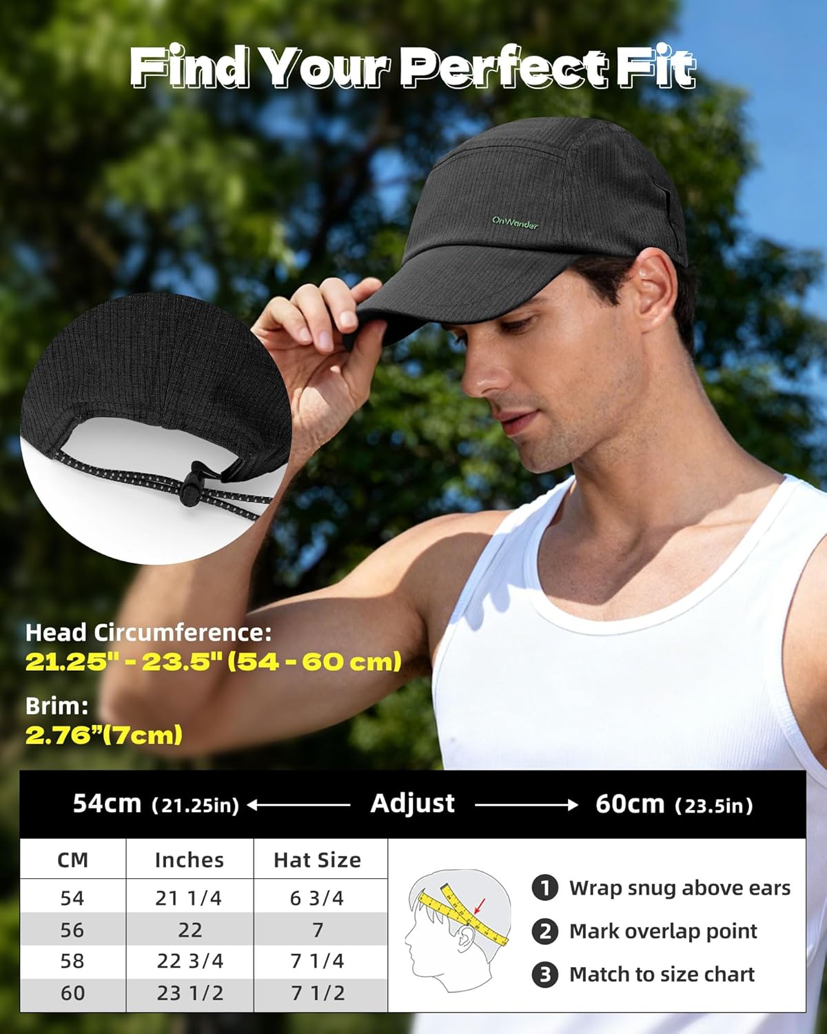 Skiennix Performance Hat - Lightweight Breathable Mesh Running Cap for Golf, Cycling & Tennis