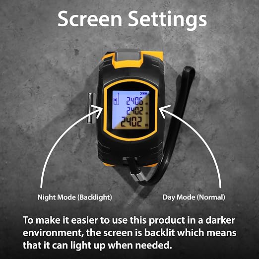 Laser Tape Measure 3-in-1 with Large LCD Display | Digital Laser Measurement
