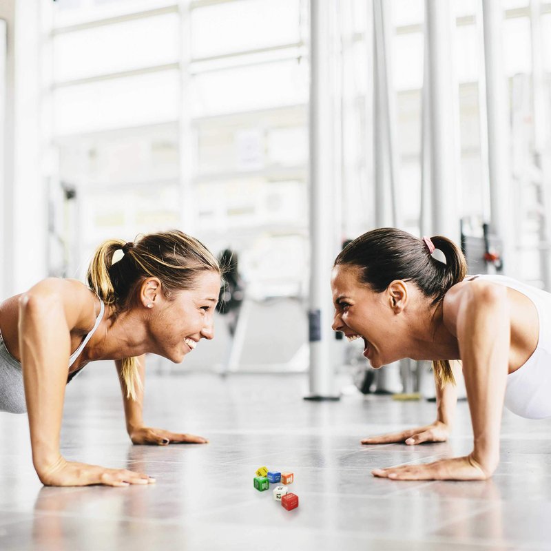 Stack 52 Quick Sweat Fitness Dice. Bodyweight Exercise Workout Game. Designed by a Military Fitness Expert. Video Instructions Included. No Equipment Needed. Burn Fat Build Muscle. (2019 Box Set)