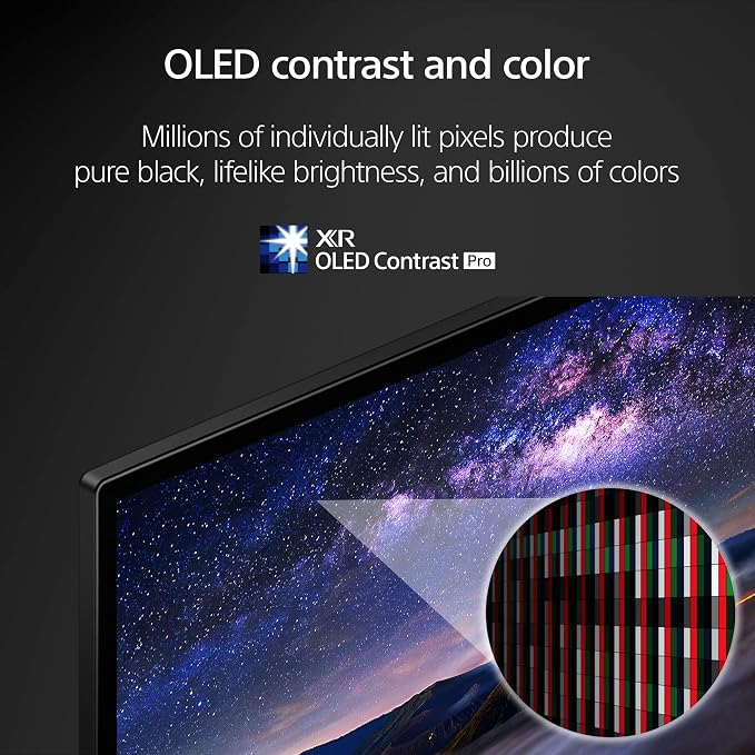 Sony OLED 77 inch BRAVIA XR A80L Series 4K Ultra HD TV: Smart Google TV with Dolby Vision HDR and Exclusive Gaming Features for The PlayStation® 5 XR77A80L- 2023 Model,Black
